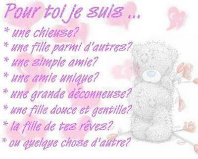 Pour toi je suis ...